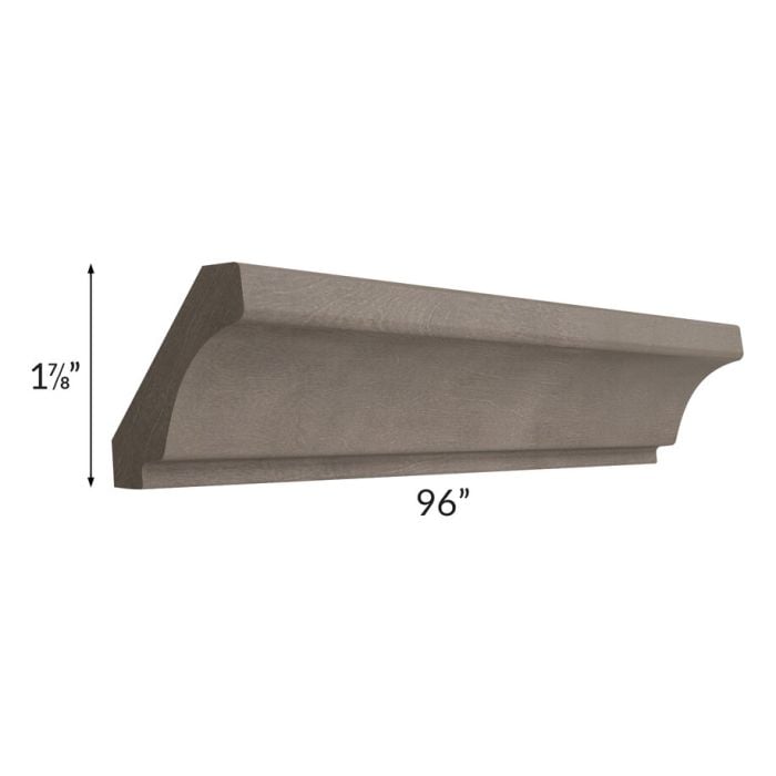 RTA Natural Grey Shaker 96" Crown Molding - Cut Molding into a 5Ft and 3Ft Sections