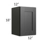 RTA Onyx Black Shaker 12" x 18" Wall Cabinet