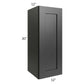 RTA Onyx Black Shaker 12" x 30" Wall Cabinet