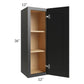 RTA Onyx Black Shaker 12" x 36" Wall Cabinet
