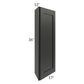RTA Onyx Black Shaker 12" x 36" Wall End Angle Cabinet