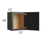 RTA Onyx Black Shaker 15" x 18" Wall Cabinet