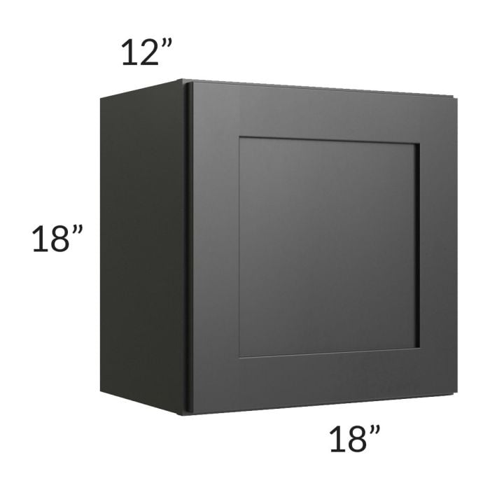RTA Onyx Black Shaker 18" x 18" Wall Cabinet
