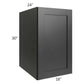 RTA Onyx Black Shaker 18" x 30" x 24" Split Pantry Wall Cabinet