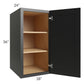 RTA Onyx Black Shaker 18" x 36" x 24" Split Pantry Wall Cabinet