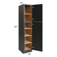 RTA Onyx Black Shaker 18" x 84" Utility Cabinet
