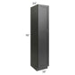 RTA Onyx Black Shaker 18" x 90" Utility Cabinet