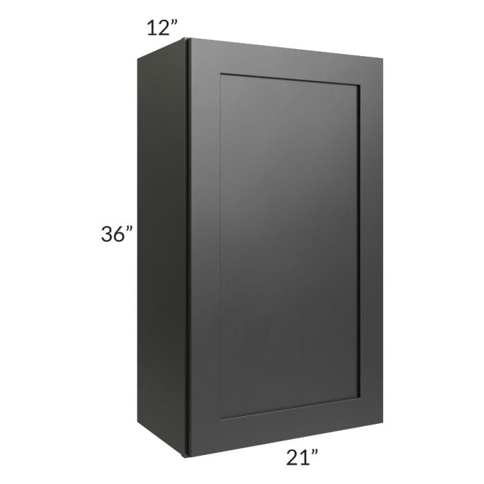 RTA Onyx Black Shaker 21" x 36" Wall Cabinet