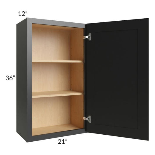 RTA Onyx Black Shaker 21" x 36" Wall Cabinet
