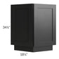 RTA Onyx Black Shaker 24" Base End Angle Cabinet