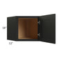 RTA Onyx Black Shaker 24" x 18" Appliance Garage