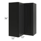RTA Onyx Black Shaker 24" x 36" Easy Reach Corner Wall Cabinet