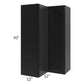 RTA Onyx Black Shaker 24" x 42" Easy Reach Corner Wall Cabinet