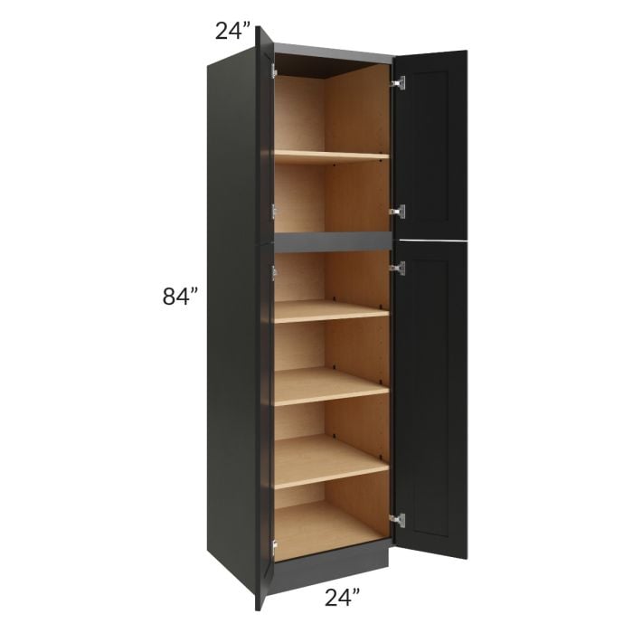 RTA Onyx Black Shaker 24" x 84" Utility Cabinet