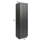 RTA Onyx Black Shaker 24" x 90" Utility Cabinet with 2 Decorative End Panels