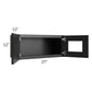 RTA Onyx Black Shaker 27" x 12" Decorative Wall Cabinet with Plain Glass
