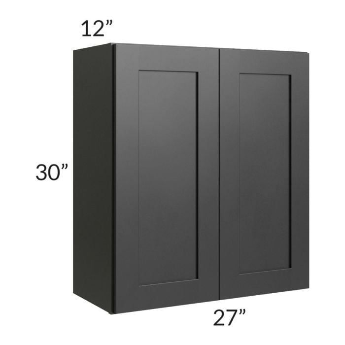 RTA Onyx Black Shaker 27" x 30" Wall Cabinet