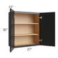 RTA Onyx Black Shaker 27" x 30" Wall Cabinet