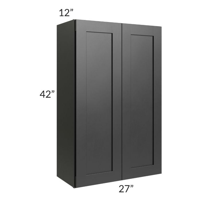 RTA Onyx Black Shaker 27" x 42" Wall Cabinet