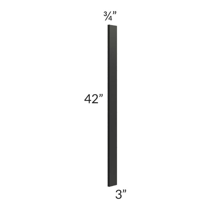 RTA Onyx Black Shaker 3" x 42" Wall Filler
