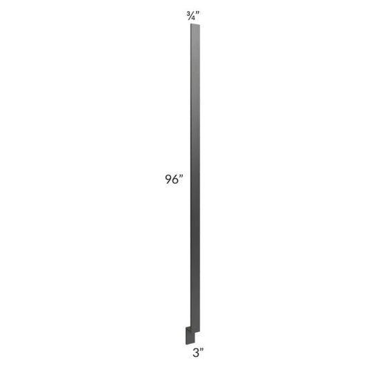 RTA Onyx Black Shaker 3" x 96" Tall Base Filler