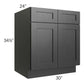 RTA Onyx Black Shaker 30" Base Cabinet