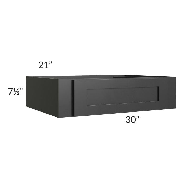 RTA Onyx Black Shaker 30" Under Cabinet Drawer