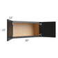 RTA Onyx Black Shaker 30" x 15" Wall Cabinet