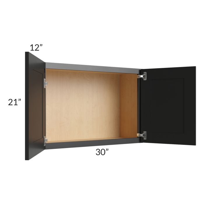 RTA Onyx Black Shaker 30" x 21" Wall Cabinet