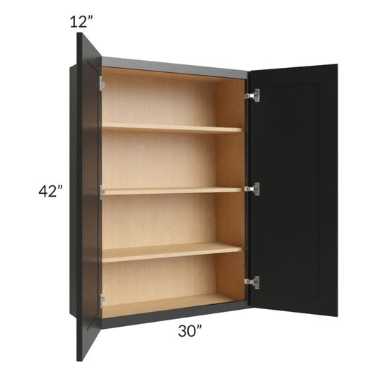 RTA Onyx Black Shaker 30" x 42" Wall Cabinet