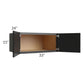 RTA Onyx Black Shaker 33" x 15" x 24" Refrigerator Wall Cabinet