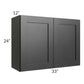RTA Onyx Black Shaker 33" x 24" Wall Cabinet