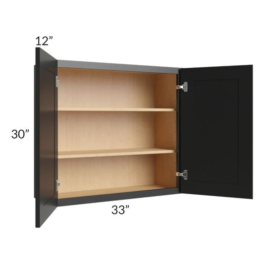 RTA Onyx Black Shaker 33" x 30" Wall Cabinet