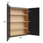 RTA Onyx Black Shaker 33" x 42" Wall Cabinet with 2 Decorative End Panels