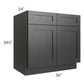 RTA Onyx Black Shaker 36" Sink Base