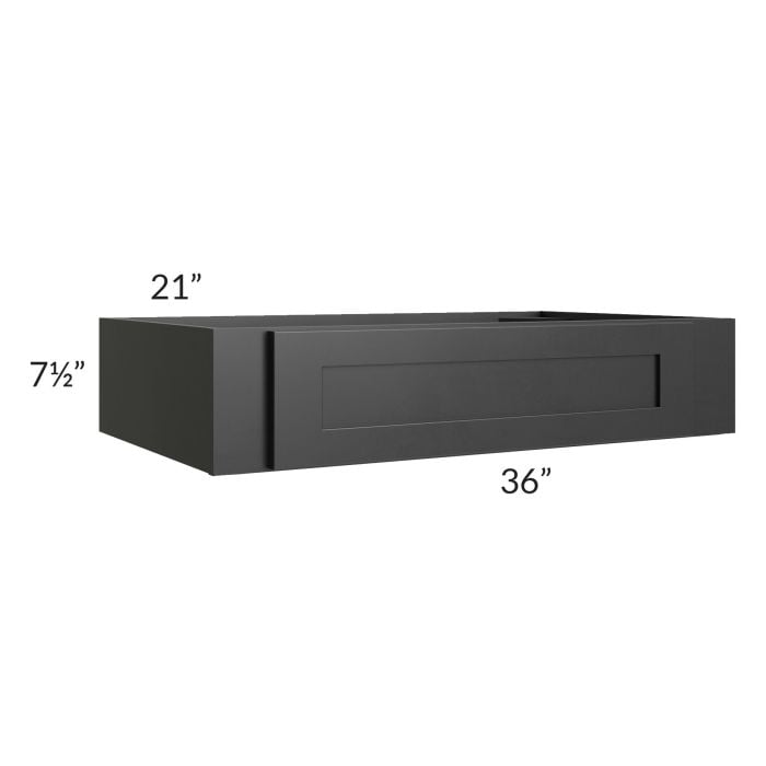 RTA Onyx Black Shaker 36" Under Cabinet Drawer