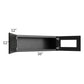 RTA Onyx Black Shaker 36" x 12" Decorative Wall Cabinet with Plain Glass