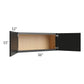 RTA Onyx Black Shaker 36" x 15" Wall Cabinet