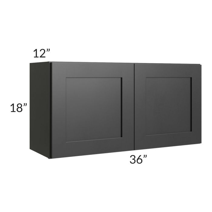 RTA Onyx Black Shaker 36" x 18" Wall Cabinet