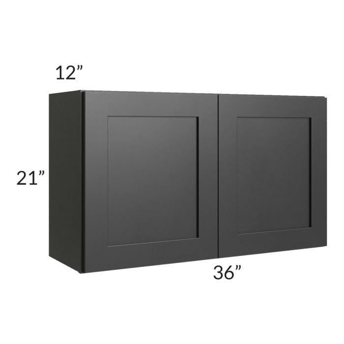 RTA Onyx Black Shaker 36" x 21" Wall Cabinet