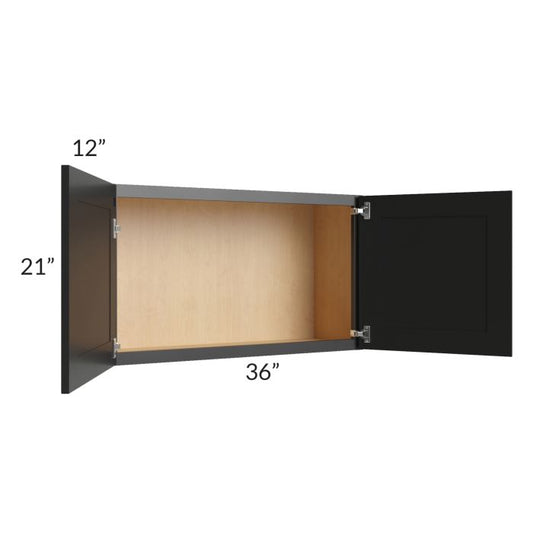 RTA Onyx Black Shaker 36" x 21" Wall Cabinet
