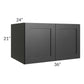 RTA Onyx Black Shaker 36" x 21" x 24" Refrigerator Wall Cabinet