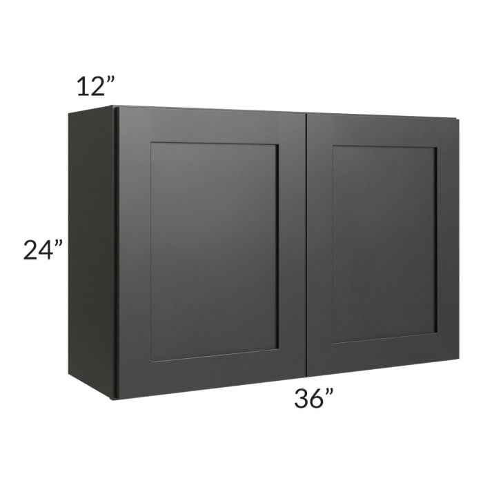 RTA Onyx Black Shaker 36" x 24" Wall Cabinet