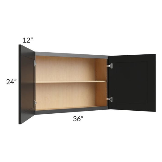 RTA Onyx Black Shaker 36" x 24" Wall Cabinet