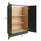 RTA Onyx Black Shaker 36" x 54" Split Pantry Base Cabinet