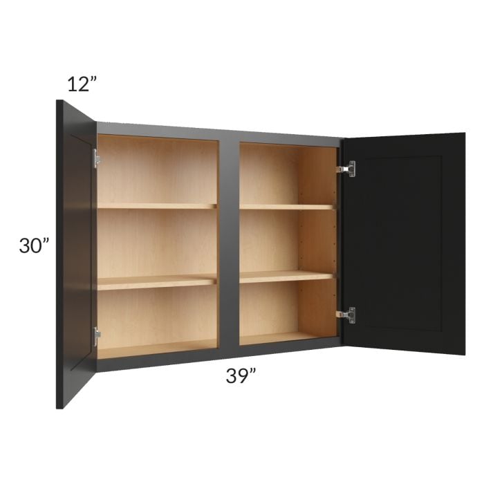RTA Onyx Black Shaker 39" x 30" Wall Cabinet
