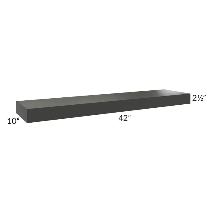 RTA Onyx Black Shaker 42" Floating Shelf