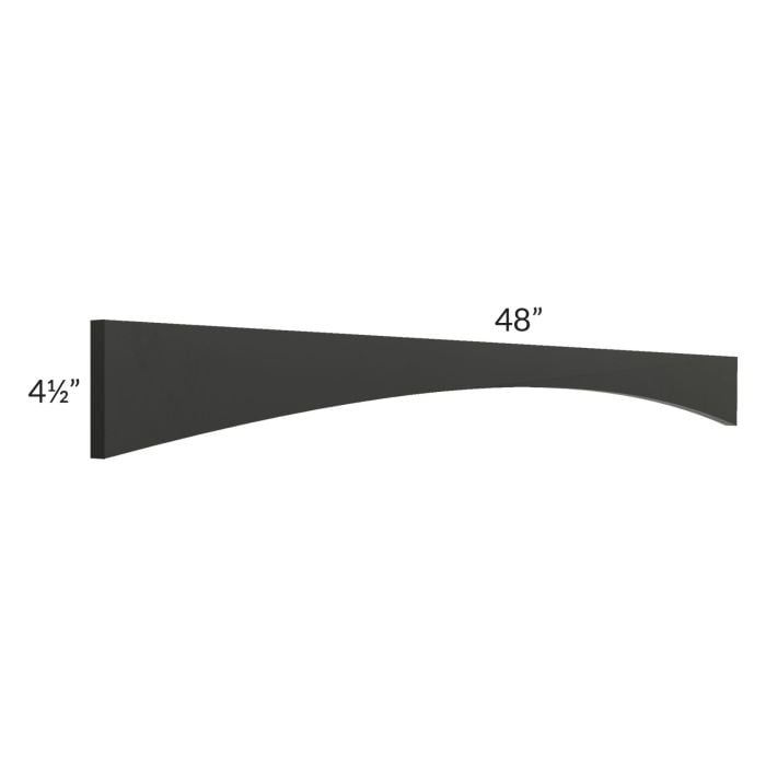 RTA Onyx Black Shaker 48" Arched Valance