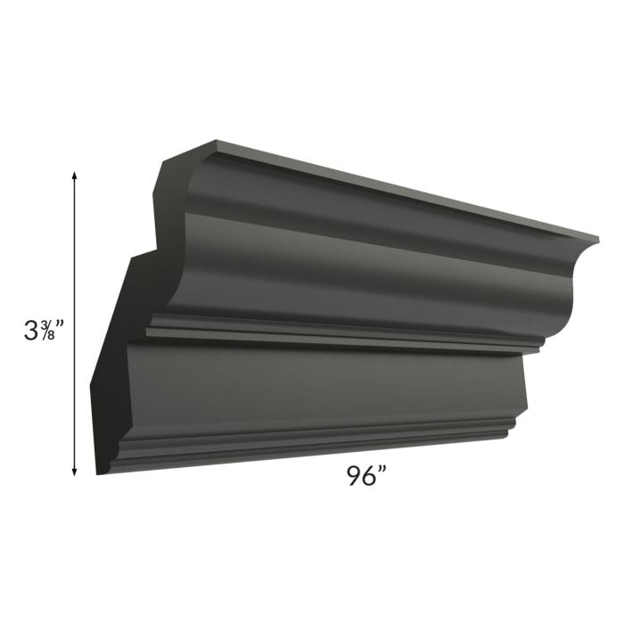 RTA Onyx Black Shaker 8' Crown Molding