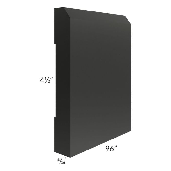 RTA Onyx Black Shaker 8' Decorative Base Molding